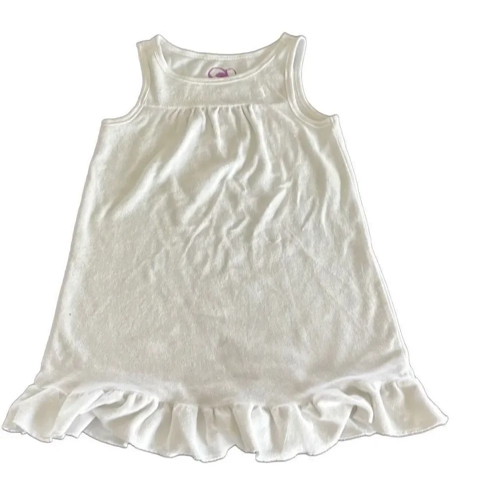 OP terrycloth white girl coverup/sundress